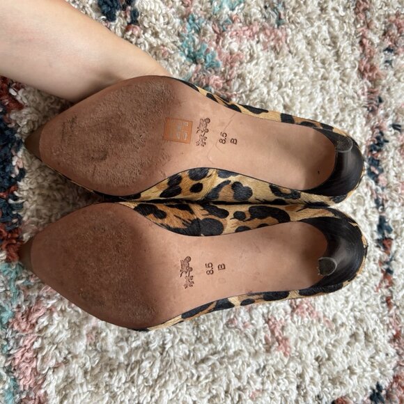 Coach Smith Rivets Women's Leopard Print Calf Hair Pumps - Picture 5 of 12